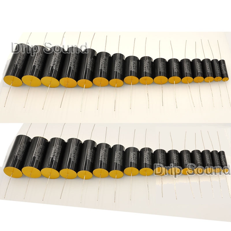 2pcs 0.22uF-4.0uF 250V Speaker Frequency Divider Amplifier Crossover Loudspeakers Filter Circuit Non-Polarity Capacitor