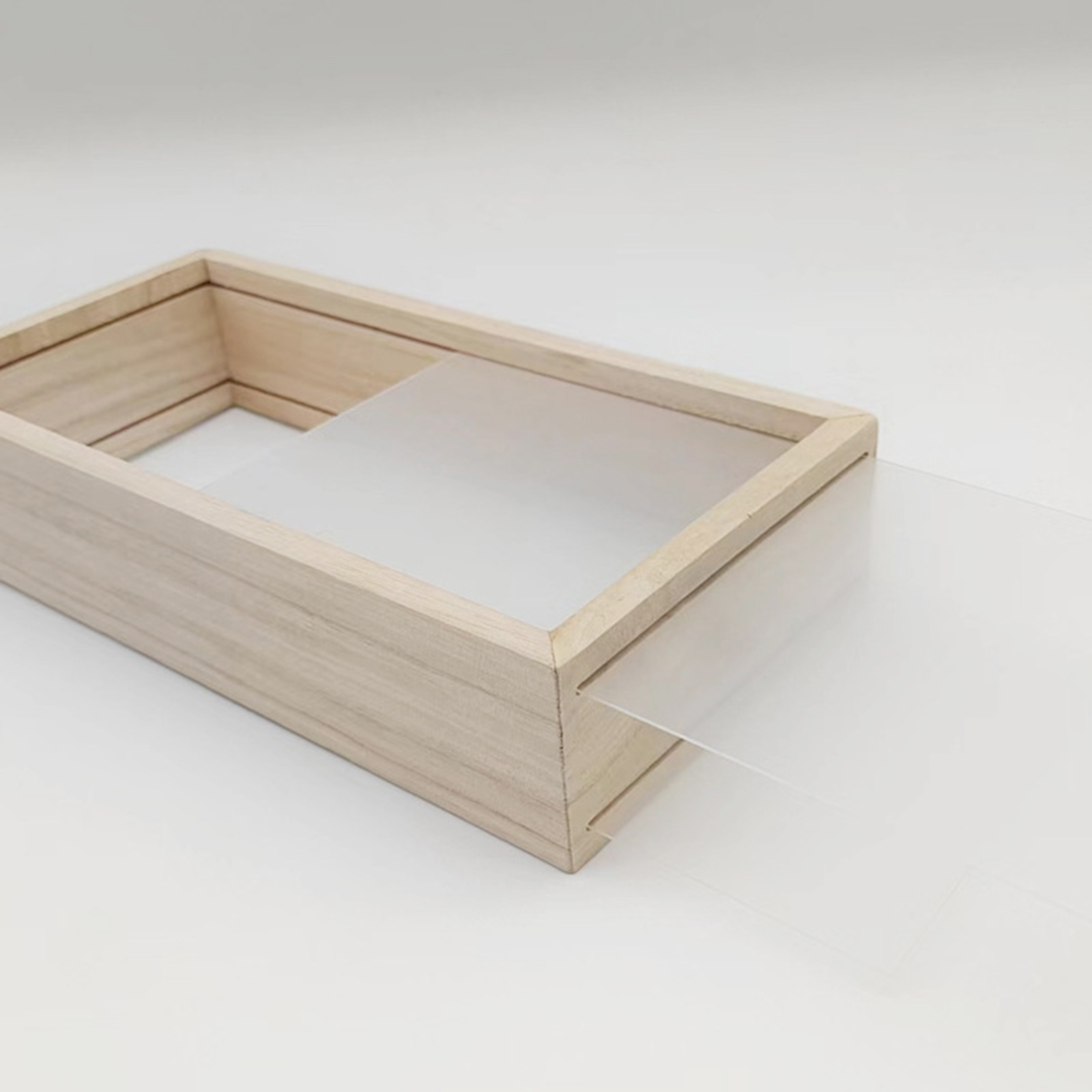 Shadow fotolijst gedroogde bloem vitrine rechthoek acryl houten frame voor memorabilia Award foto's boeket DIY cadeau