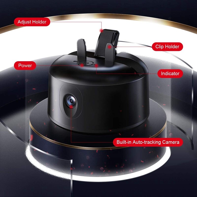 Tracking Holder Smart 360 degree Auto-Face Tracking Selfie Stick,Suitable for Phone,Tablet-Cell(NO APP Required)