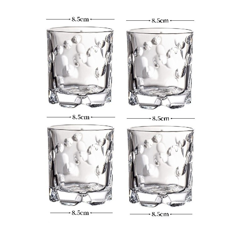 2/4PCS Rotating Whiskey Glass Old Fashioned Glass For Drinking Bourbon Scotch Cocktails Whisky Shake Cup Personality