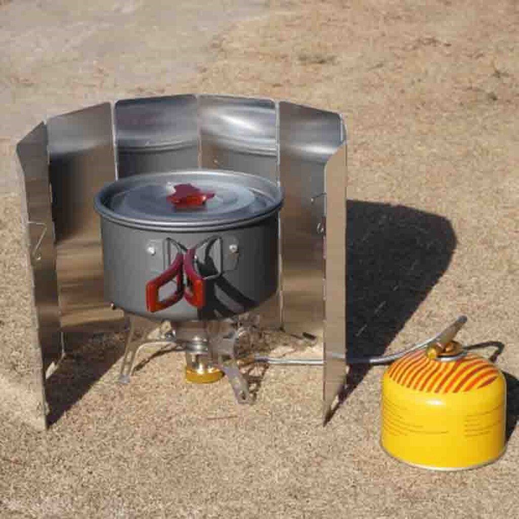 12 Platen Folding Camping Wind Shield Aluminium Fornuis Gasfornuis Windscherm Voor Outdoor Wandelen Picknick Koken Bbq