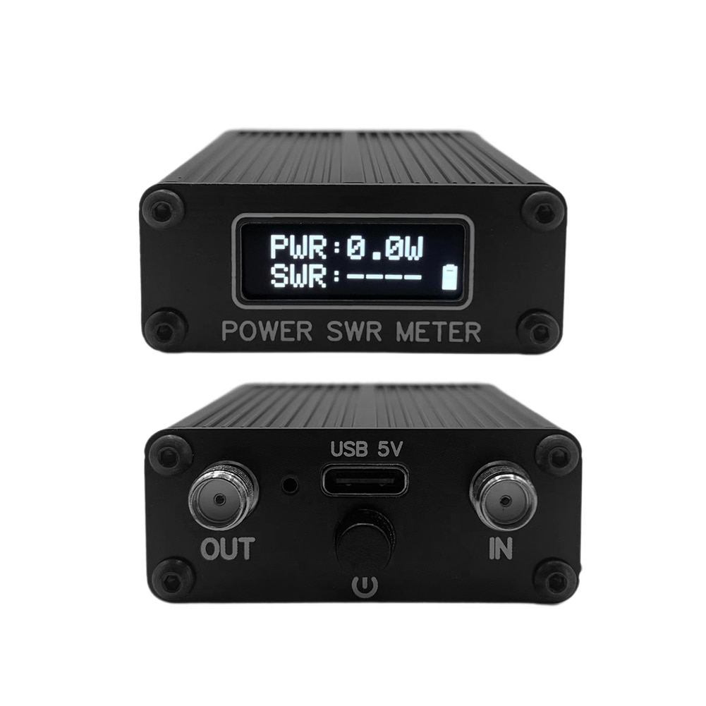 SWR Shortwave Standing Waves Meter 1.6MHz-30MHz 0.1W-11W QRP MINI SWR Shortwave Power Meter USB Firmware Upgrade