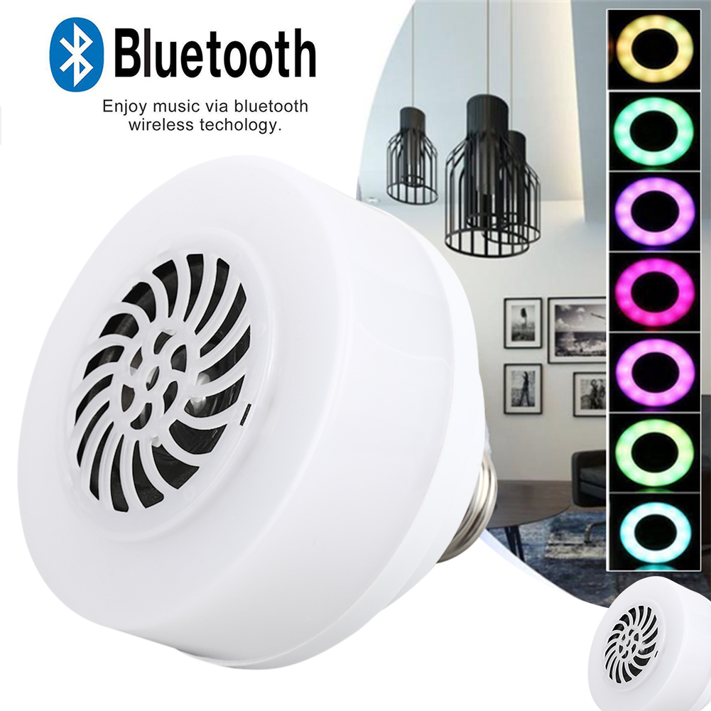 Smart LED Muziek Lamp Luidspreker Speaker RGB Draadloze Bluetooth 4.0 E27 Bar Lamp Thuis Afstandsbediening