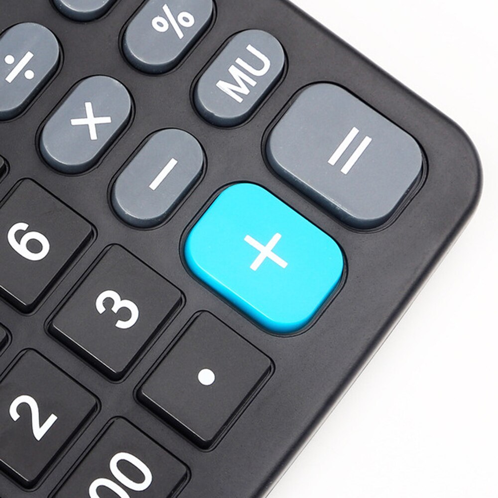 Desktop Electronic Calculator Standard Function Basic Counter with 12-Digits Large LCD Display Big Buttons Dual Powers Solar