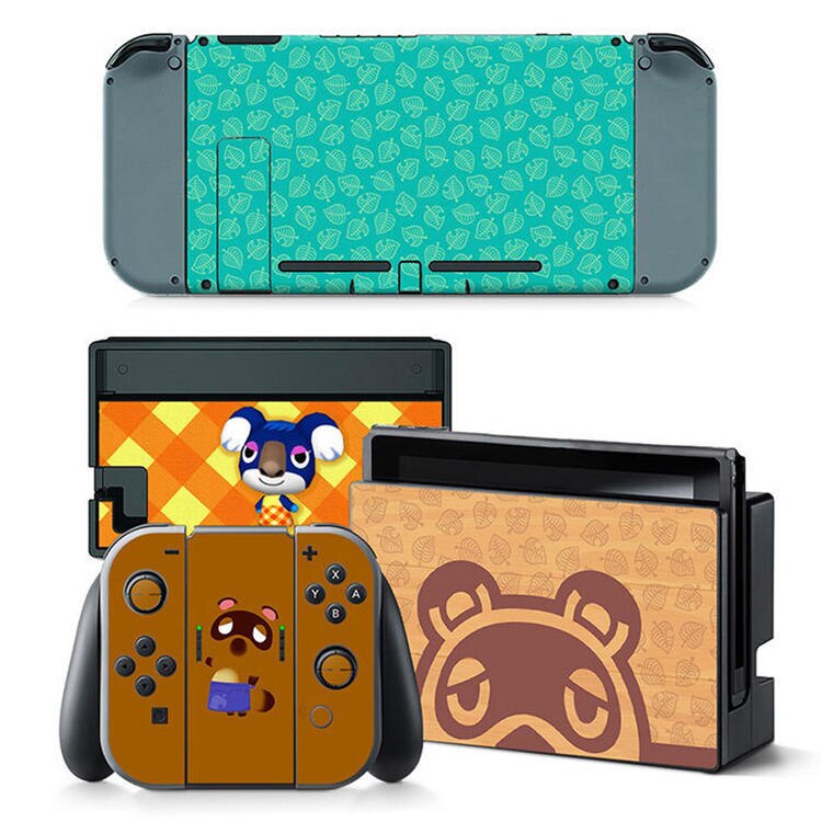 Cute Animal Crossing Vinyl Sticker Detachable Re-usable for Nintendo Switch Console & Joy-Con Controllers: Style 11