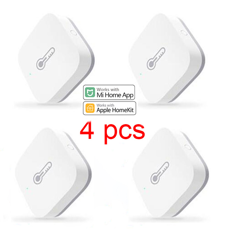 Aqara Smart Luftdruck Temperatur Feuchtigkeit Sensor Umwelt Zigbee Fernbedienung Arbeit Mit XiaoMi Hause Homekit Gateway Hub: 4pcs Aqara Humidity