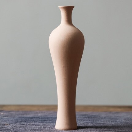 Minimalistisk nordisk boligindretning almindelig vase keramisk kunst kinesiske vaser gamle til blomster rustik enkel porcelæn: 04