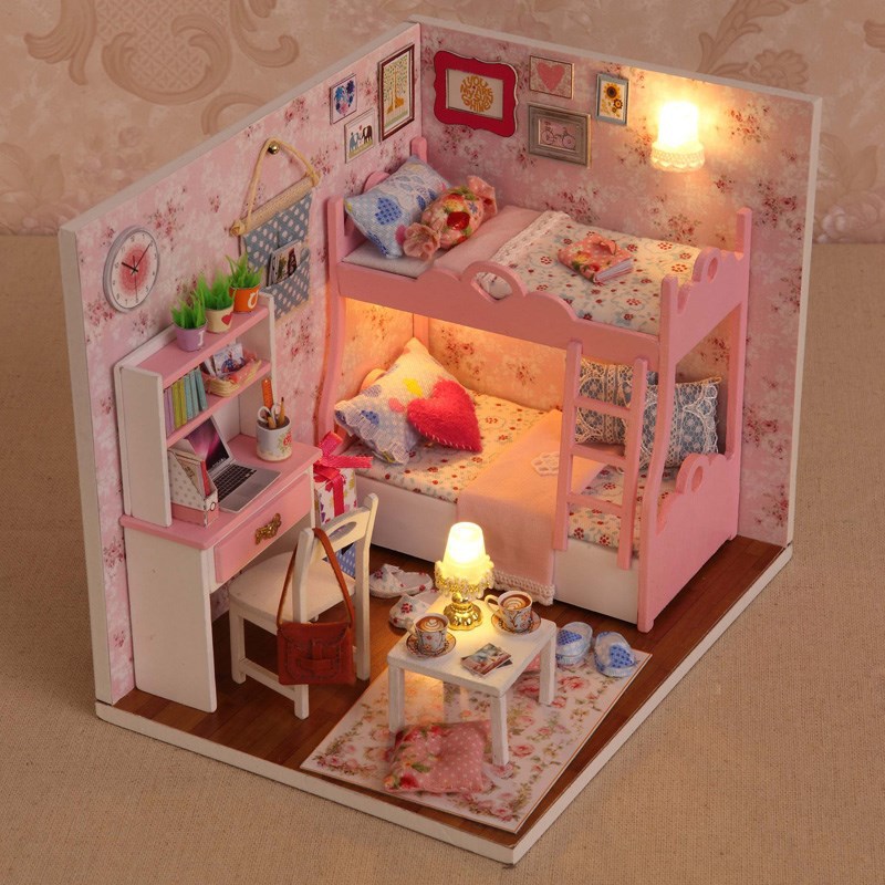 Bedroom Fun Play House Toys Women's Model Room Princess House Multi-functional House Cute Birthday