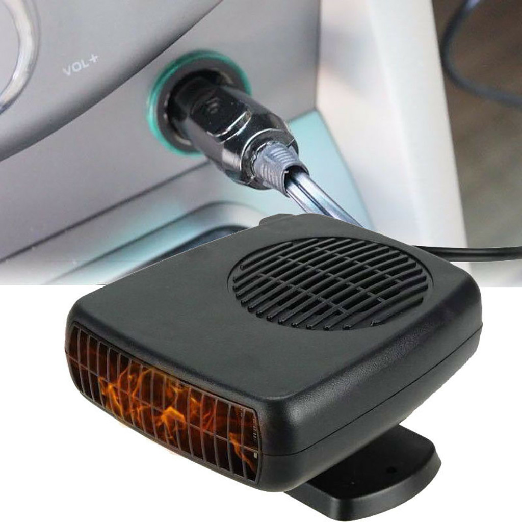 Désembueur portatif automatique de dégivreur de chauffage de voiture 12/24V 200W pare-brise électrique de chauffage de 360 degrés ventilateur de refroidissement de chauffage d'abs