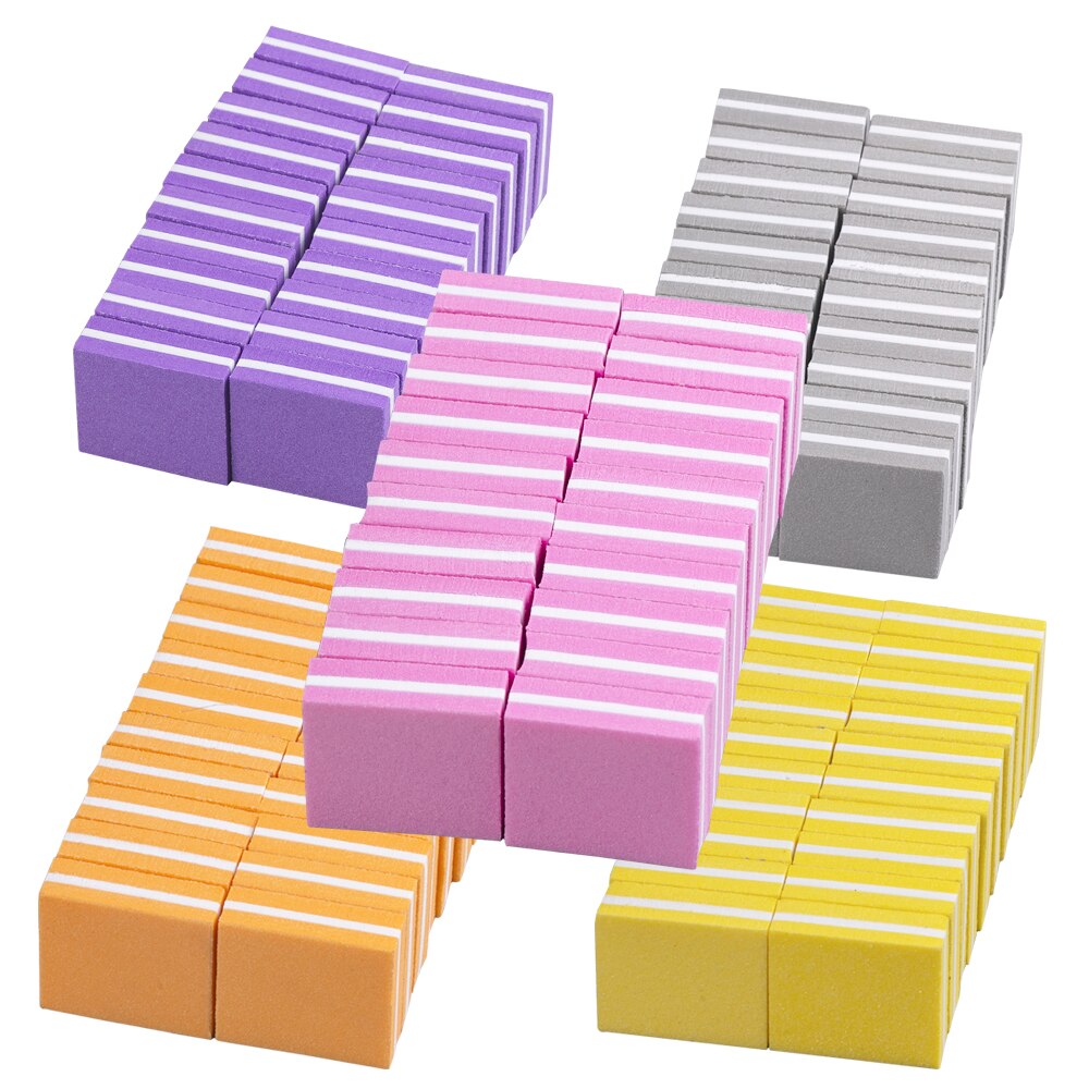 Mini limas para uñas, 30 Uds., bloques de pulido, doble cara, tope de lijado de uñas, esponja UV, herramientas de manicura pedicura