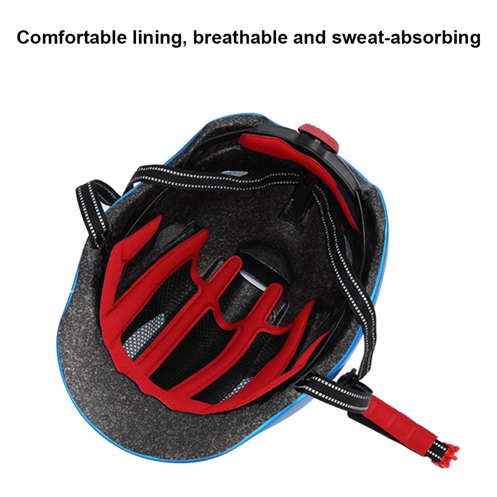 Bike Helmet Cycling EPS Skid Lid with Chin Strap Sports Brain Bucket for Men Women Rollerblading Skating