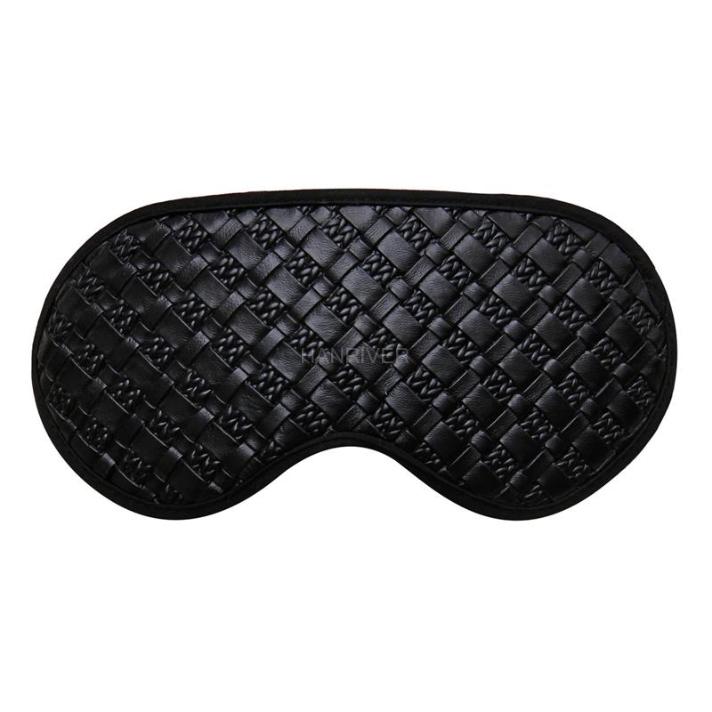 Masajeador ocular de turmalina negra, germanio de cerámica Natural, terapia de piedras preciosas, máscara para dormir, sombra con iones negativos