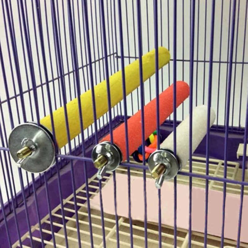 10/14/18cm fugleklo næb slibestang stående pind papegøje station pol fugl leverer papegøje stativ klør bur tilbehør