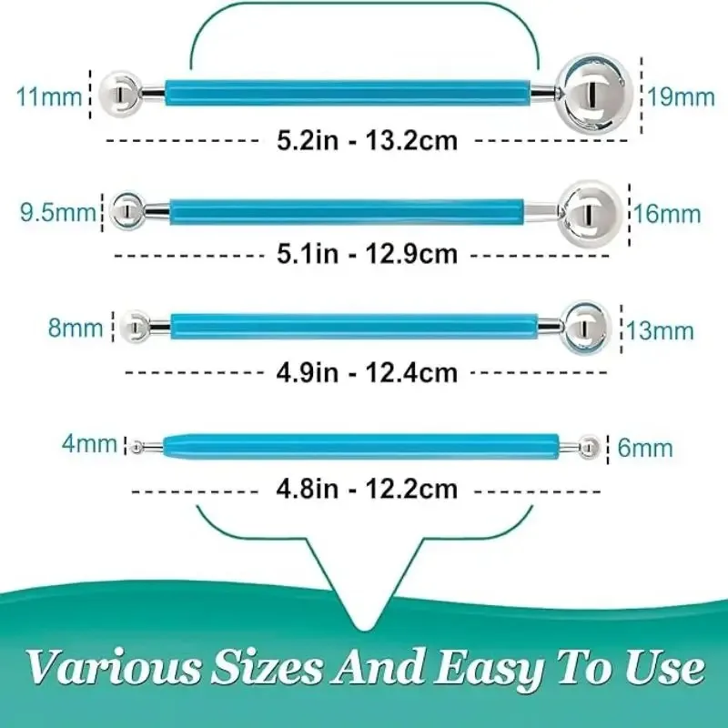 Clay Molding Pottery Tools Kit Ceramics Wood Knife Sculpture Tool Set Wire Cutters for Sculpting Polymer Clay Modeling Dotting