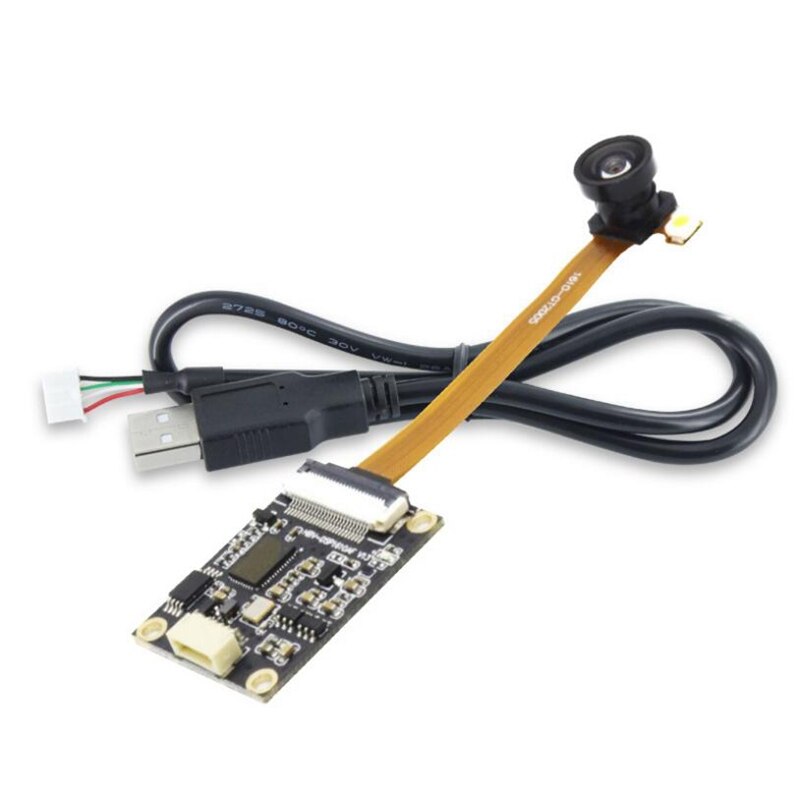 2MP USB Camera Module with Pocket Lamp 120 Degree Wide Angle GT2005 1280X960 / 640X480 15FPS Free Drive Focus for PC