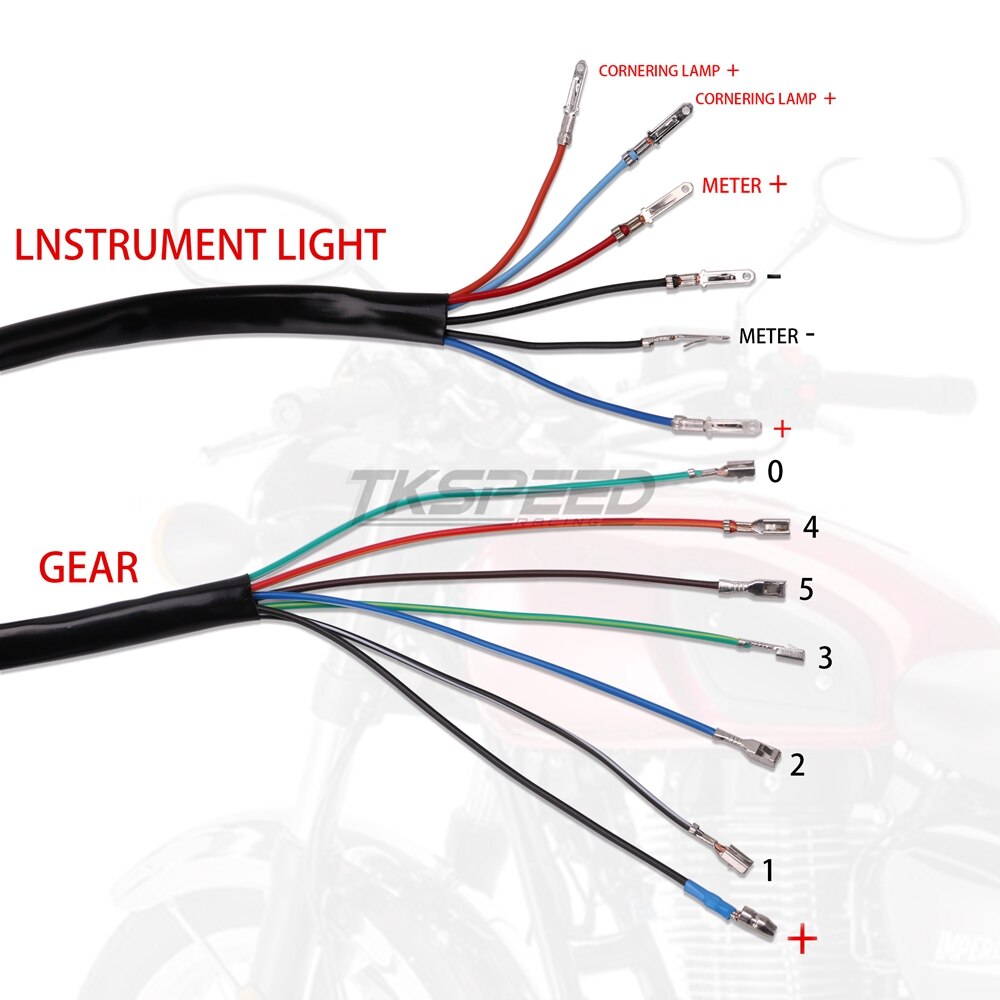 Universal Motorcycle Cafe Racer Speedometer odometer Gauge 0-160 km/u Instrument with LED Indicator