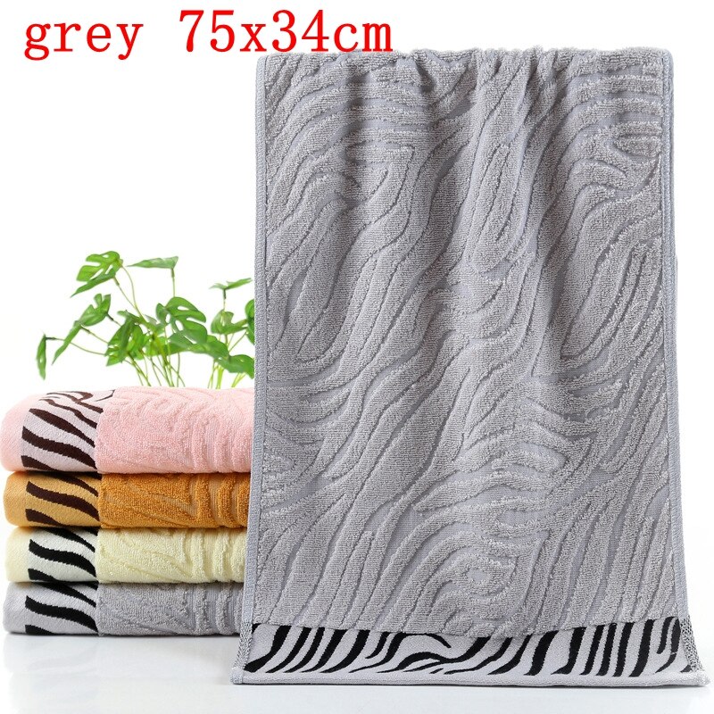 Katoenen effen badhanddoek strandlaken voor volwassenen snel drogend zacht dik hoog absorberend katoen premium turkse badhanddoeken: Grijs 75 x 34cm