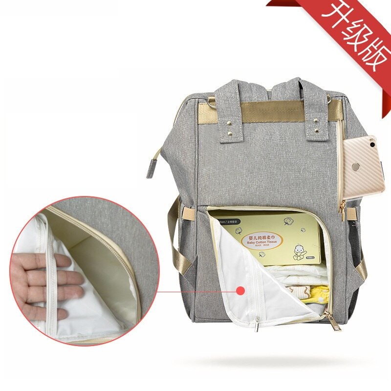 multi-function large-capacity Mummy bag out bag USB interface shoulder maternity bag waterproof mother bag