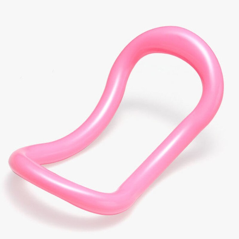 Yoga hoop Magic Circle for home exercises Pilates Fitness ring loop waist arm shape sports accessories workout tools: LS-pink