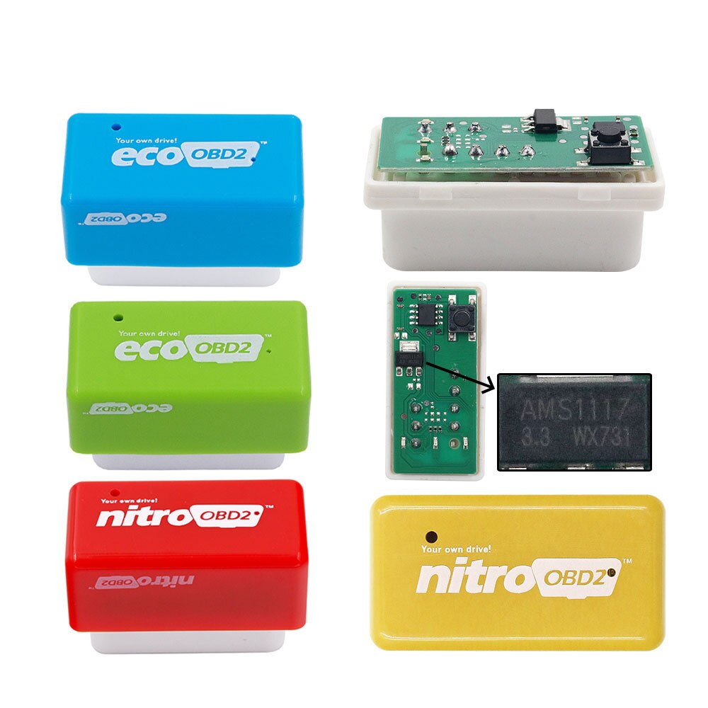 Nitro obd 2 ecoobd 2 15%  bränsle spara mer ström ecu chip tuning box nitroobd 2 eco obd 2 för diesel bensin bensin bil plug & driver