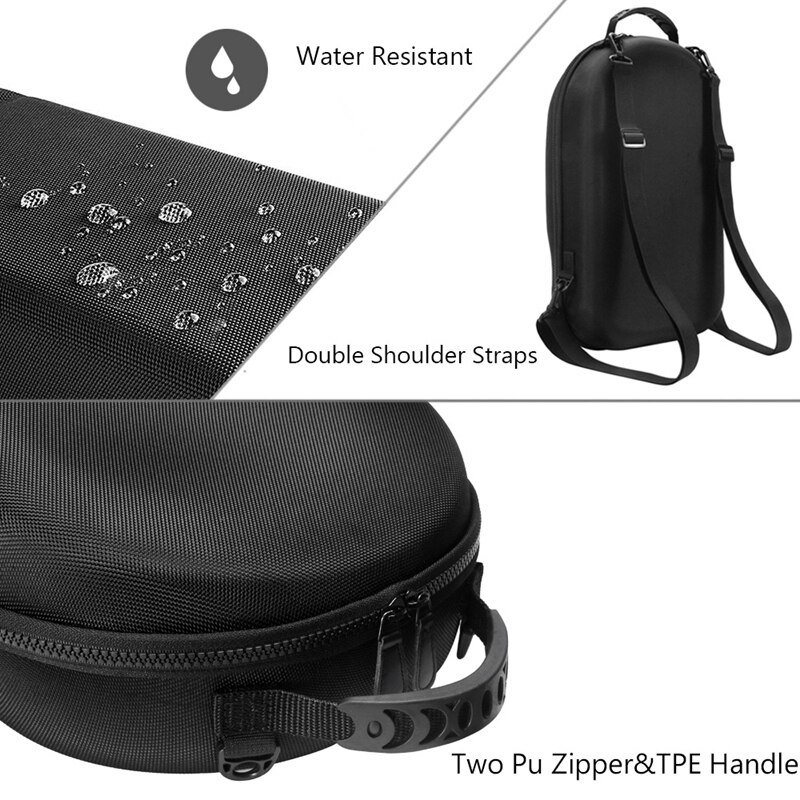 Hard Case Travel Case Bescherming Tas Bescherming Zak Draagtas Voor Oculus Rift S Pc-Aangedreven Vr Gaming Headset (Zwart)