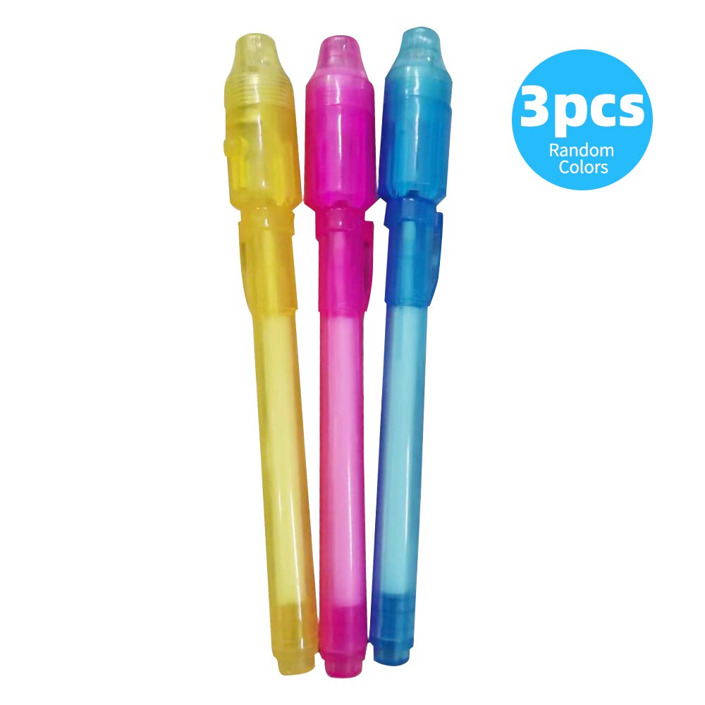 Fluorescerende Tekentafel Tablet Licht Tekening Pad Doodle Schrijfbord Glow In Dark Met Fluorescerende Pen Alfabet Stencil: Fluorescent Pen