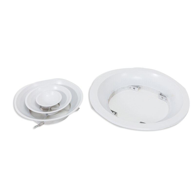 Round Diffuser Air Outlet Aluminum Central Air Conditioner Air Outlet Exhaust Vent Ceiling Wall