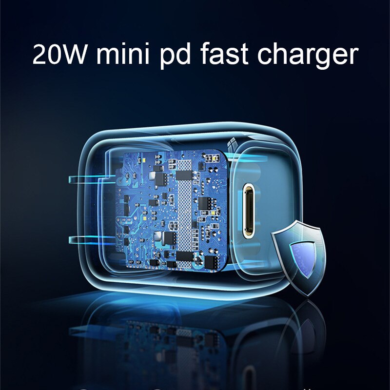 20W PD Usb C Charger Quick Charger Fast Charging for Iphone 12 Pro Max Xiaomi 11 Huawei Adapter QC3.0 Portable Mini Wall Charger