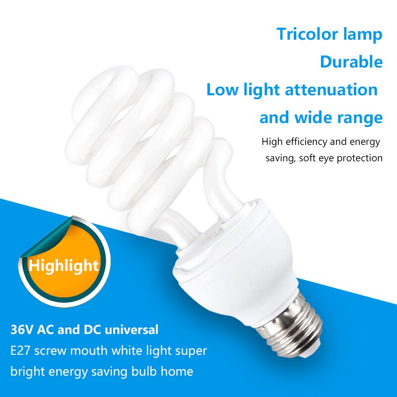 Ledet lyspære 20w 30w 40w lampe ledet pære 36v e27 energisparende pære ledet lampe lampara ledet lyspærer dc batterilampe