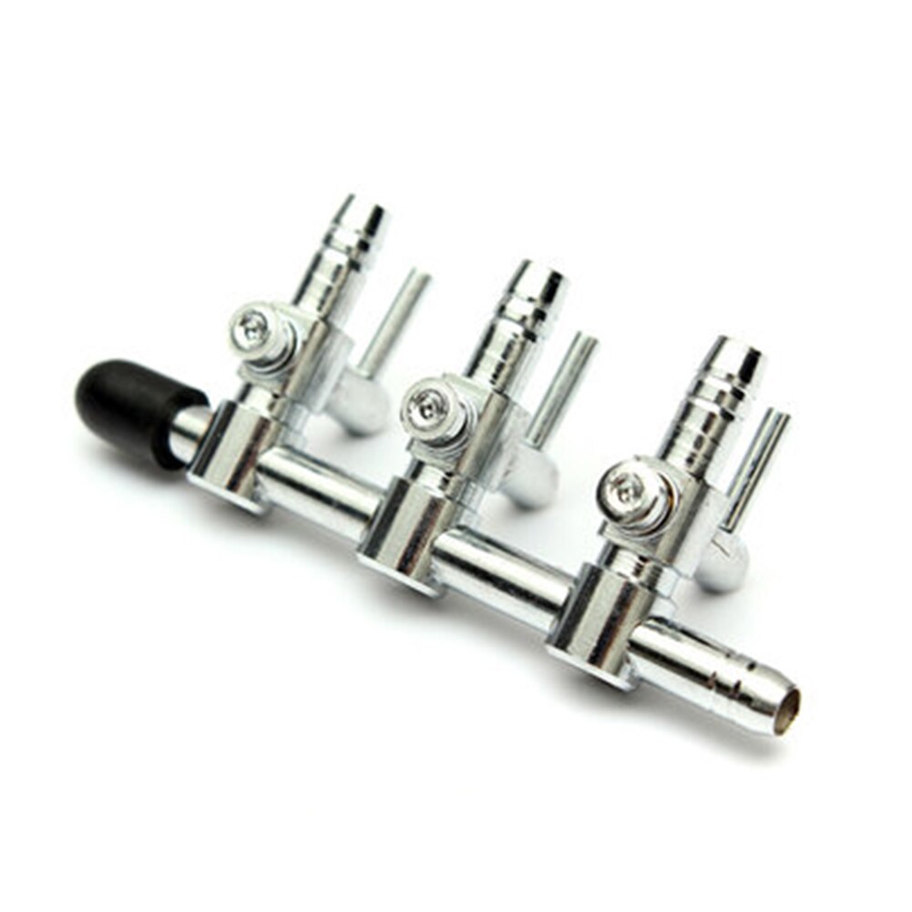 Stainless Steel Aquarium Fish Tank Air Flow Distributor 1-5 ways Lever Control Aquarium Pet Supplies