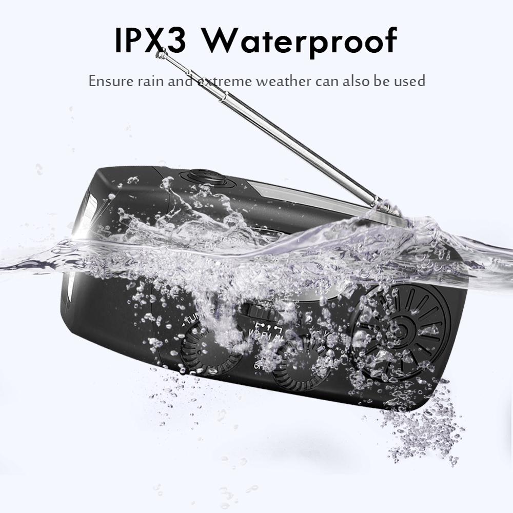 Multifunctionele Draagbare Radio Hand Crank Solar Crank Dynamos Aangedreven & Usb Opladen Fm Am Wb Weer Radio Met Led Zaklamp