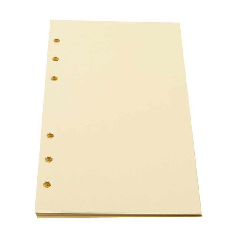 Colorful A5 Loose Leaf Notebook Refills 6 Holes Rings Binder Spiral Diary Planner Inner Core Inserts Paper Guest Book