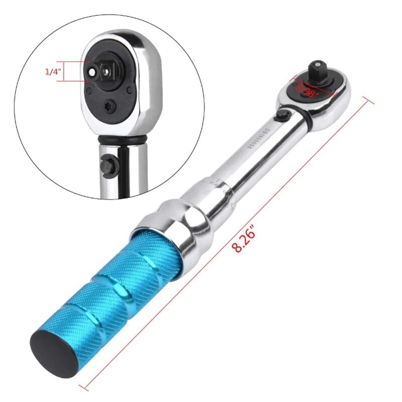 MTB Road Mountain Bicycle Bike Preset Torque Wrench Hex Key Repair Tools Kit Socket Set Bike Repair Spanner