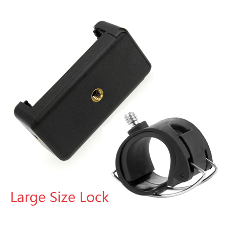 BGNing Auto Selfie Lock Clip Stick monopié de mano hebilla ajustable adaptador de soporte de teléfono para Gopro HERO 8 7 6 5 Cámara de Acción: Color rojo