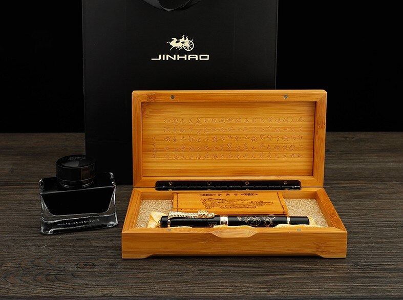 Houten Dip Pen Manga Kalligrafie Dipping Pen Houder met 6 Nibs