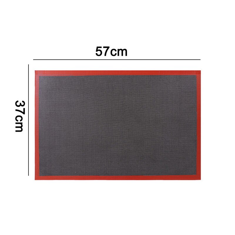 Heat Resistant Oven Sheet Liner Baking Mat For Cookie /Bread/ /Biscuit/Puff/Eclair Perforated Silicone Pastry Nonstick Mat Tool: 57x37cm