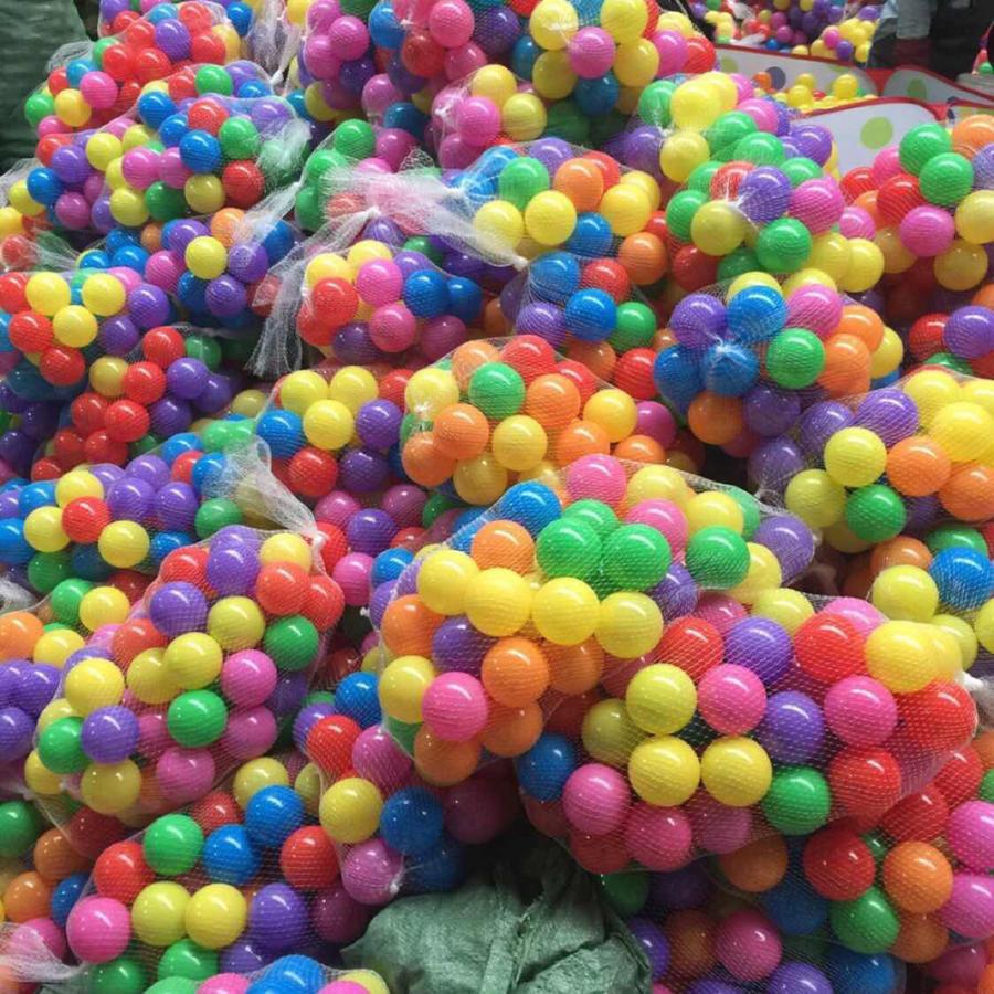 100Pcs Oceaan Ballen Speelgoed Voor Water Zwembad Zachte Plastic Milieuvriendelijke Kleurrijke Zachte Plastic Bal Speelgoed Water Oceaan Bal Outdoor speelgoed