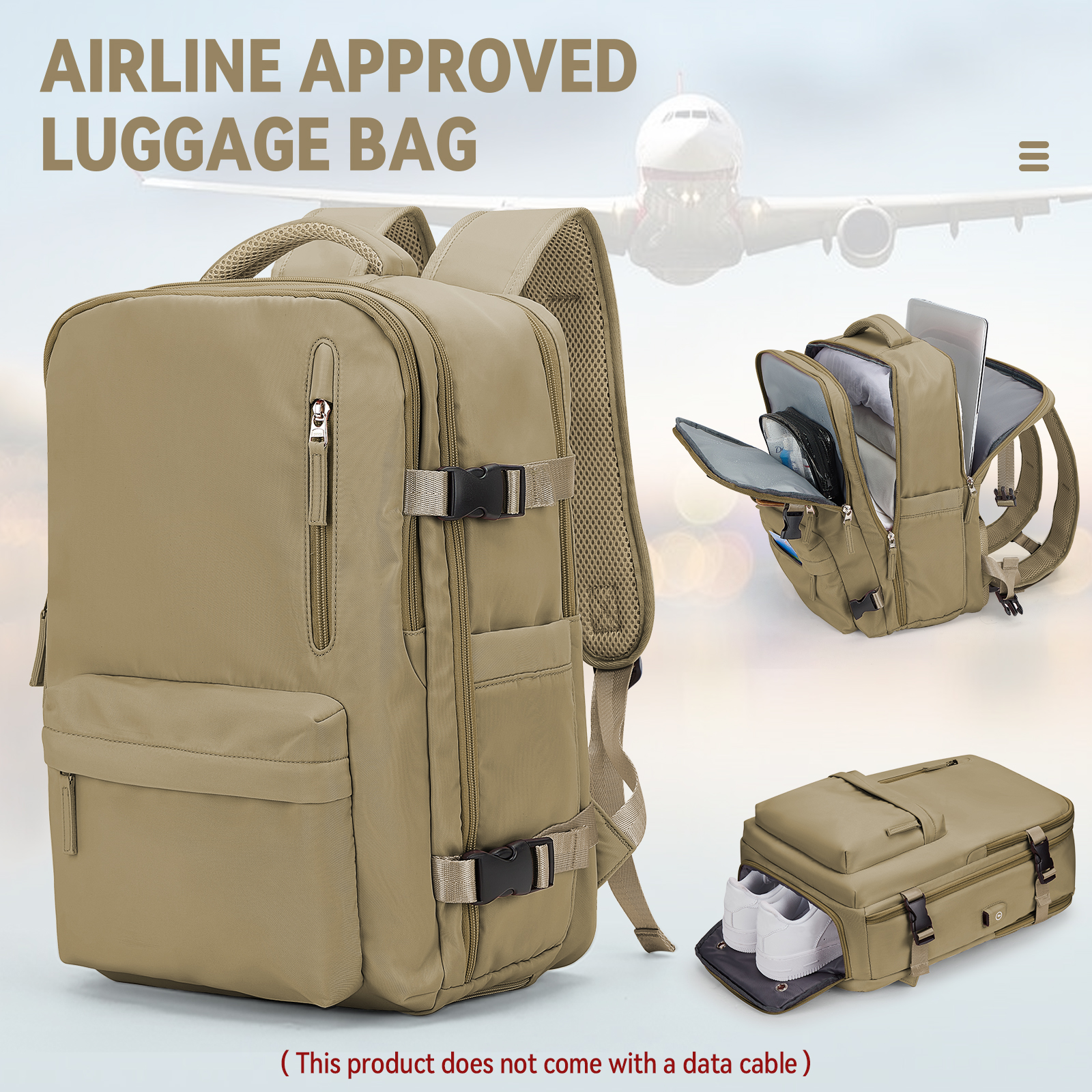 Handbagage Rugzak 40x30x20 Rugzak Reiscabine Damesrugzak Waterdichte rugzak, Handlaptoprugzak voor heren, tas: Roze