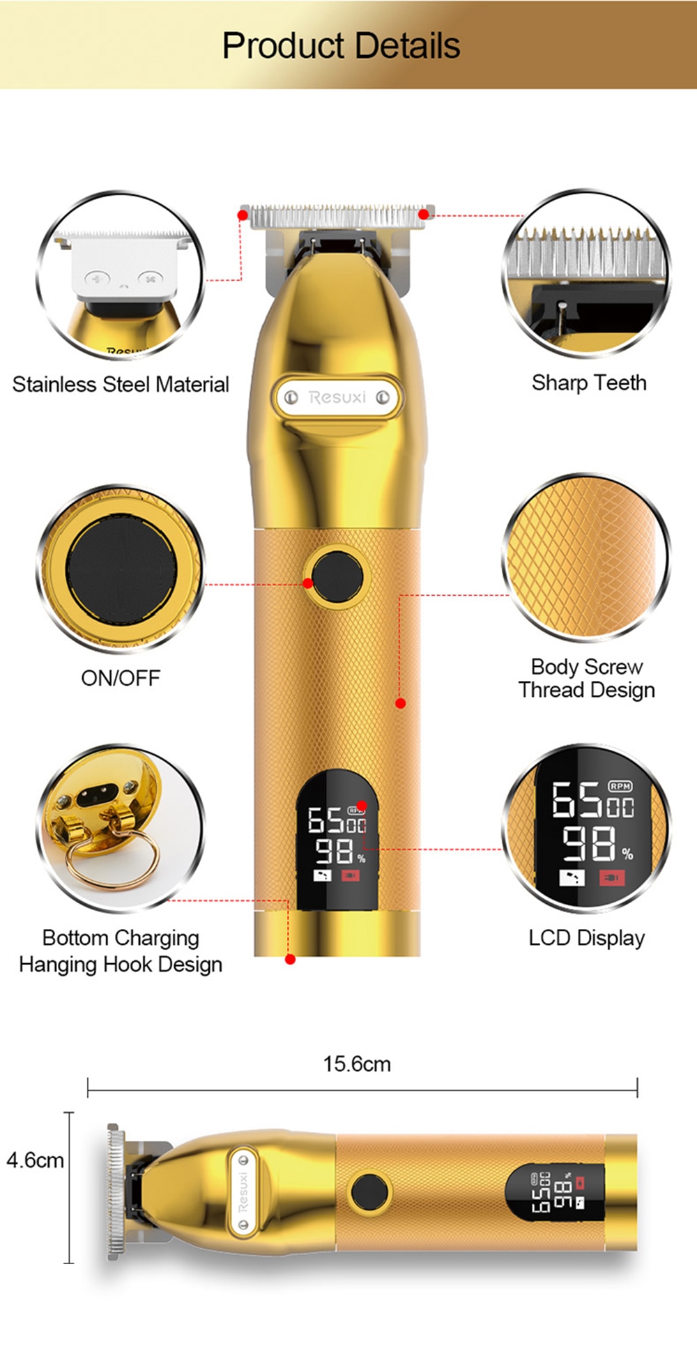 T-Klinge Waschbar Rasierer Haar Haarschneidemaschine wiederaufladbare Barbier 0mm Rasierer Männer haarschnitt Styling werkzeug Barbier Bart Trimmer Haar maschine