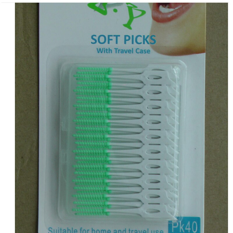 Useful 40pcs Interdental Floss Brushes Dental Teeth Oral Care Clean Cleaning Tool