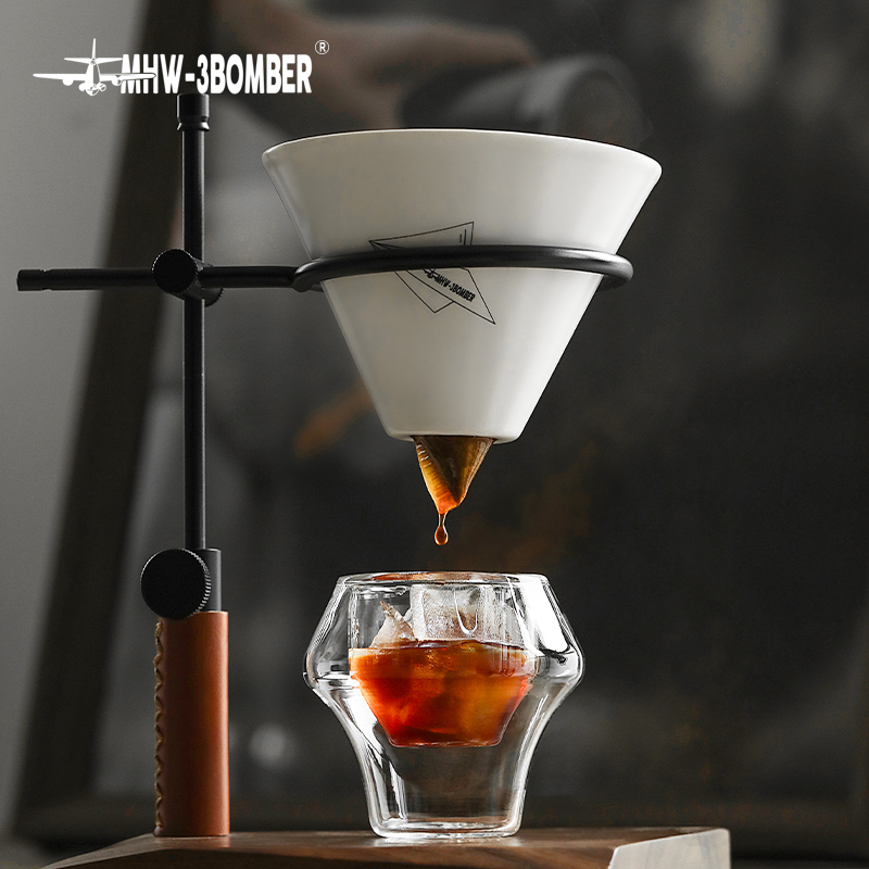 MHW-3BOMBER 1/2/3 Stuks Espressokopjes, Dubbelwandige Glazen Koffiemokken, 60 ml Helder Glazen Mokken Thee Latte Wijnkop Cafe Accessoires