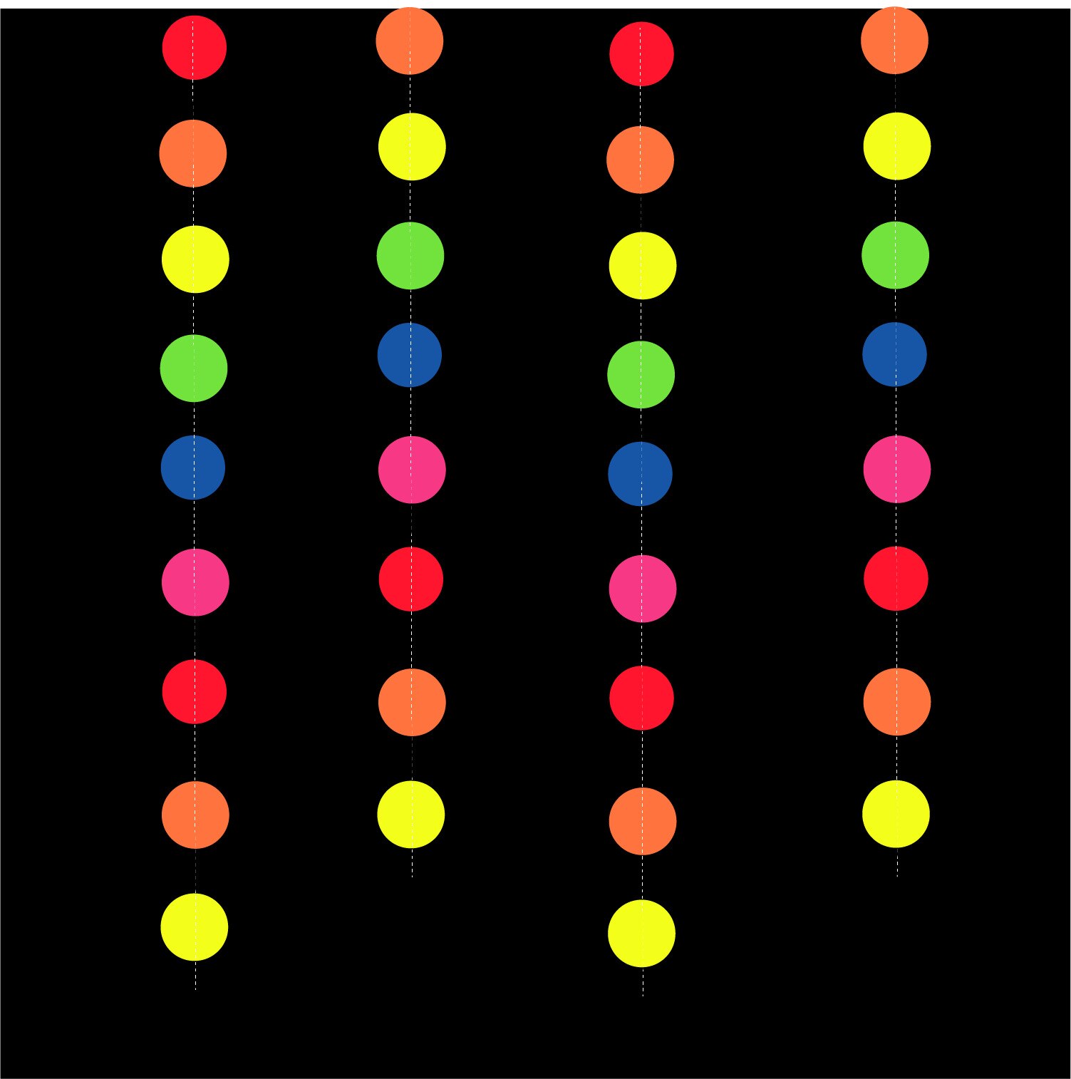 Fluorescent Neon Happy Birthday Banner Stars Fluorescent Banners Party Backdrop Luminous Glow Birthday Party Decor: Dot Banner