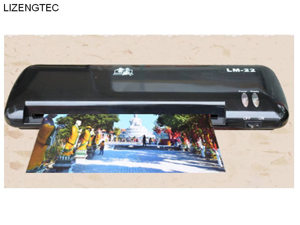LIZENGTEC-máquina laminadora de calor para oficina , , calentamiento rápido, para papel A4, documentos y fotos,
