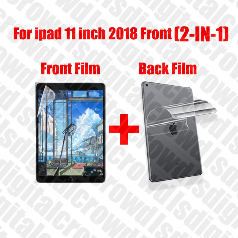 Paper Like Screen Protector For Ipad Pro 11 Mini 5 Air 3 1 2 4 Gen Ipad Accessories 10.2 12.9 9.7 10.5 Film No Glass: Pr 11inch 2018 2-IN1