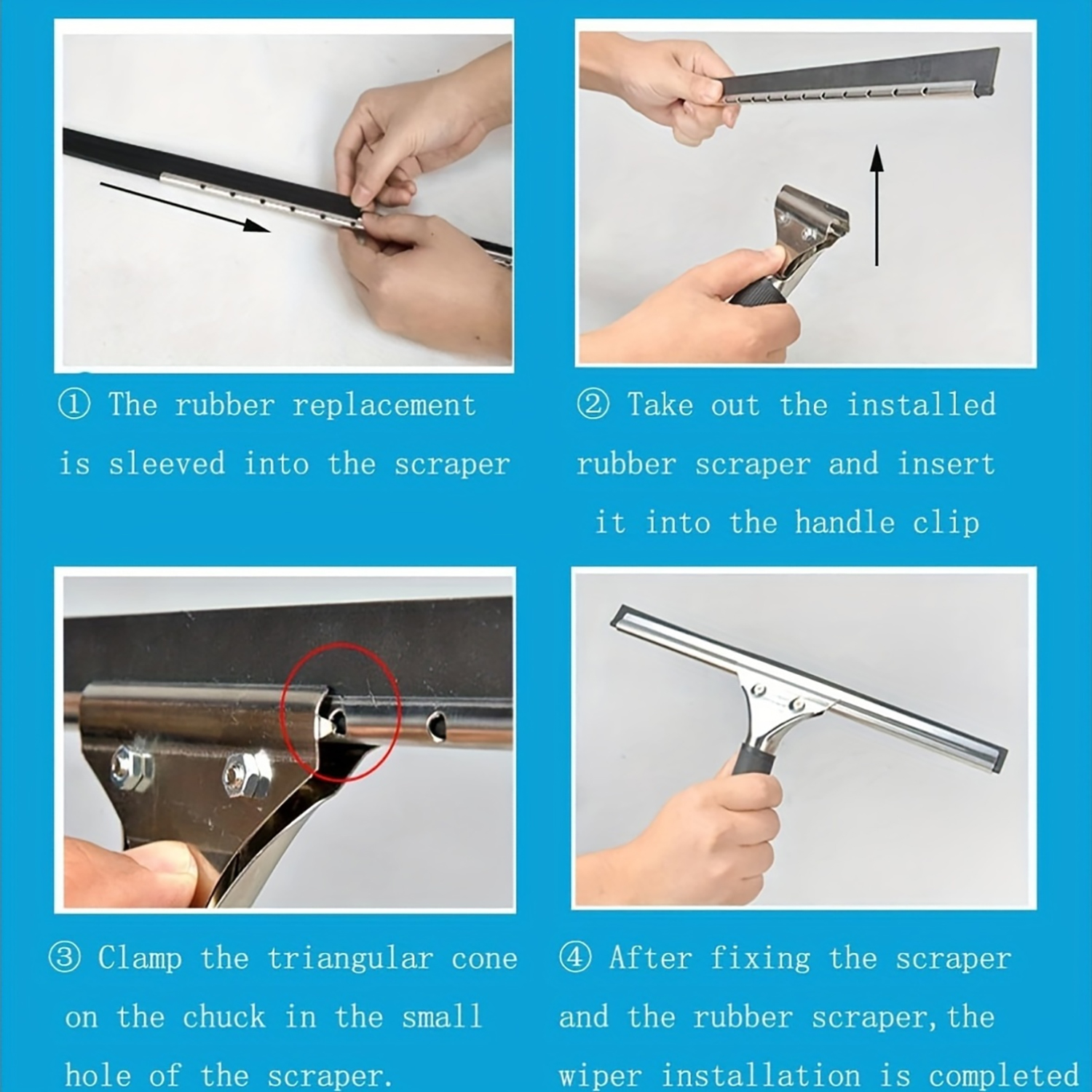 1-2Rolls Squeegee Replacement Rubber Blades 41Inch Refill Squeegee Blade Squeegee Scrubber for Glass Cleaning Window Shower Door