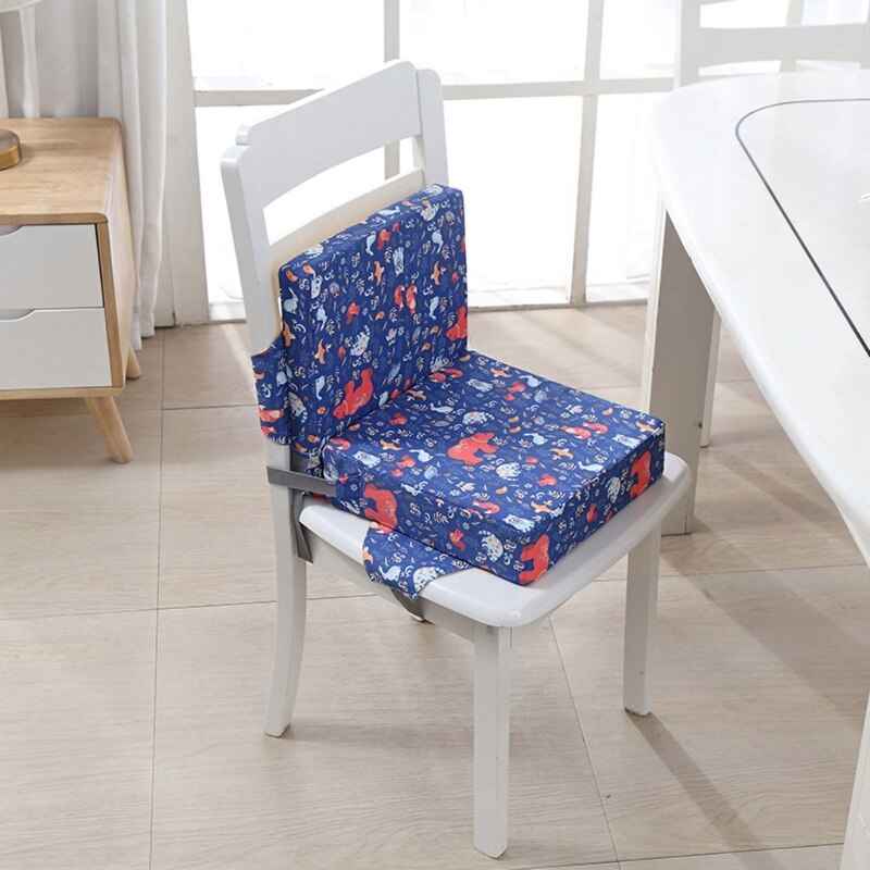 Anti-Skid Cartoon Print Dining Children Cushion Increased Pad High Chair Booster A2UB