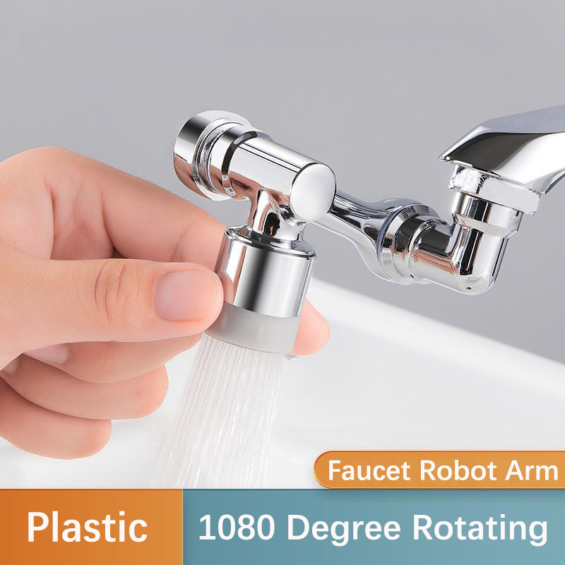 Multifunctioneel 1080° rotatie Kraansproeikop 22/24 mm Adapter Kraanverlenger Beluchter Splash Bubbler-mondstuk Keukenkraan gereedschap