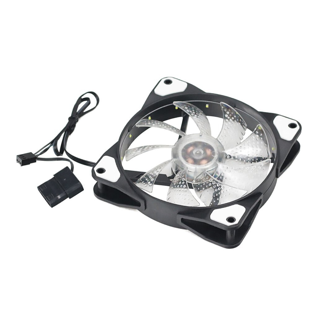 PWM 12025 120mm Computer Case Fan Silent 12CM Fan CPU Cooling RGB Quiet PC Cooler Fan Case Fans 12V DC Adjust Fan Speed