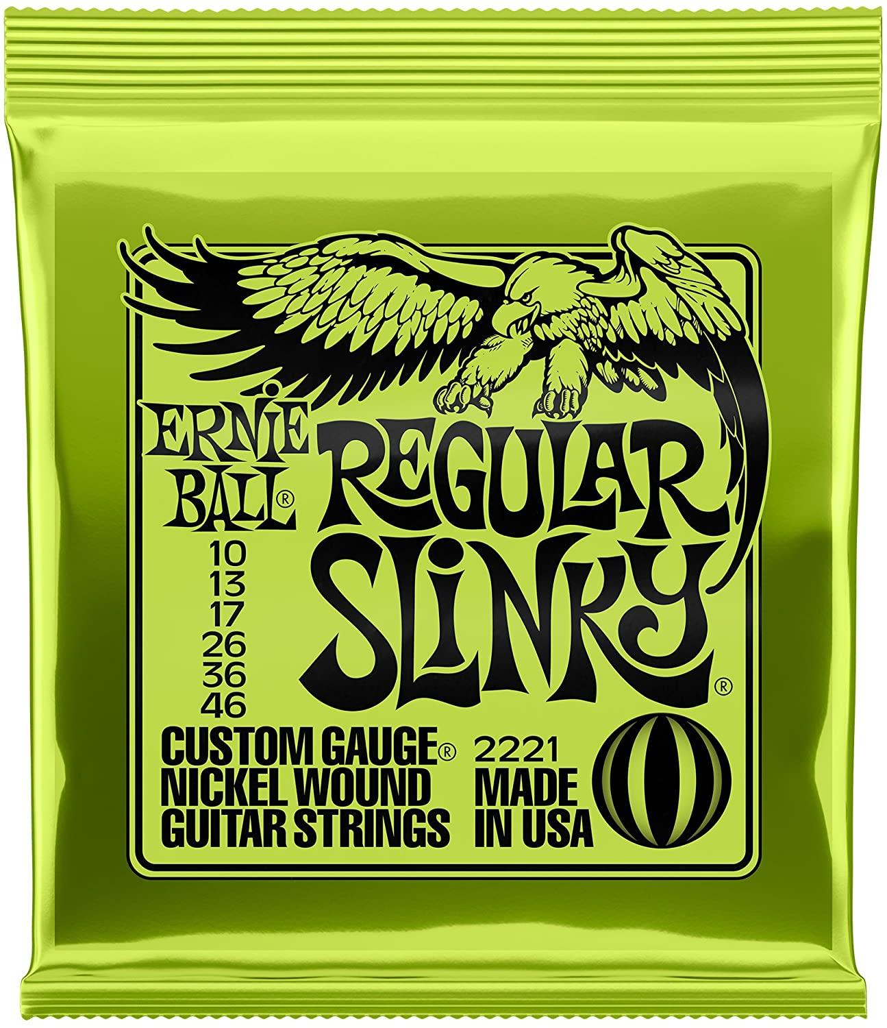 6 Sets EniBall Nickel Wound Electric Guitar Strings ,2215, 2220, 2221, 2222, 2223, 2225: 2221