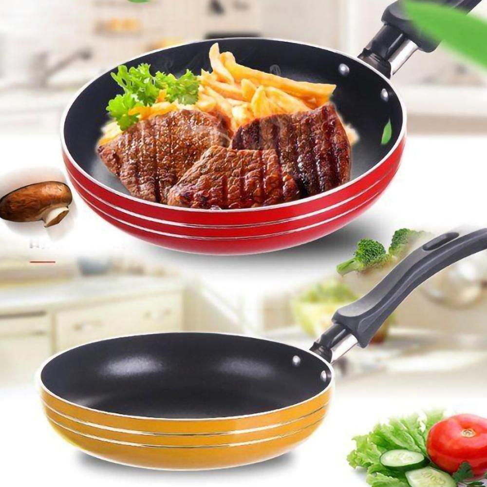 12Cm Rvs Mini Crêpe Pot Anti-aanbak Koekenpan Pan Kleine Eieren Pot Keuken Omelet Pannen